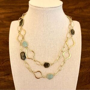 stella & dot | Arabesque Necklace | Gold | 33.5” Adjustable